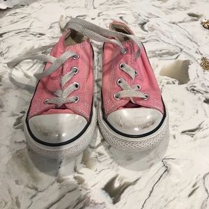 Pink Converse All Stars girls toddler 7